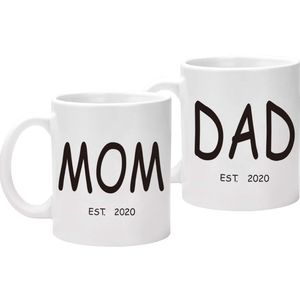 Never used, still packaged Mom and Dad coffee mugs
